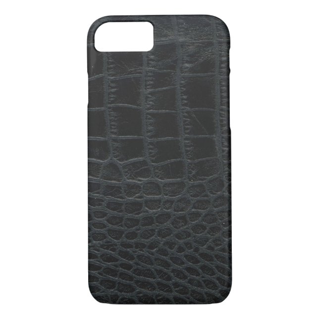Black Alligator Skin iPhone case (Back)