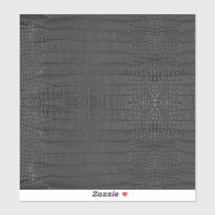 Black Alligator Texture Print
