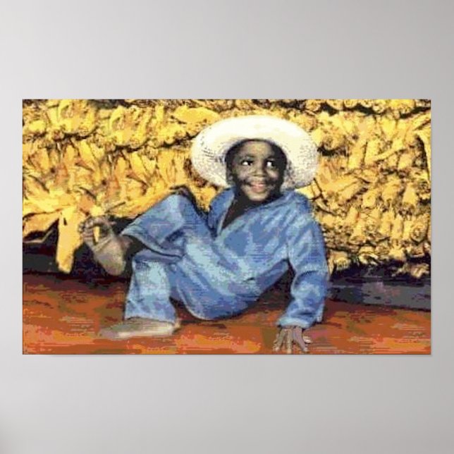 Black America Vintage Young Boy Poster (Front)