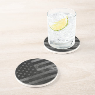 Black American Flag Coaster