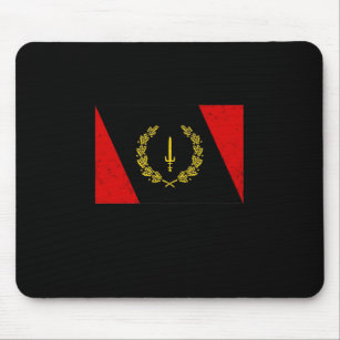 Black American Heritage Flag 1967 African American Mouse Mat