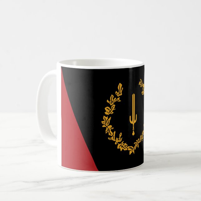 Black American Heritage Flag  Coffee Mug (Front Left)