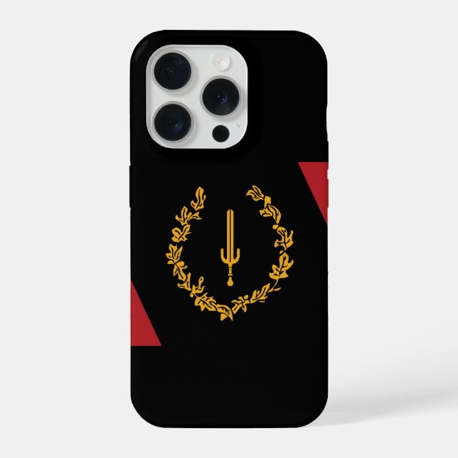 Black American Heritage Flag  iPhone Case (Back)