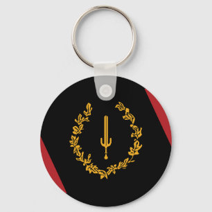 Black American Heritage Flag  Key Ring