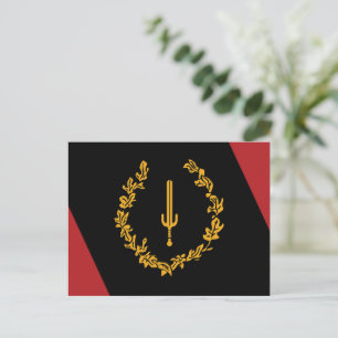 Black American Heritage Flag Postcard