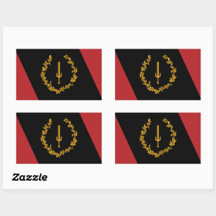 Black American Heritage Flag  Rectangular Sticker