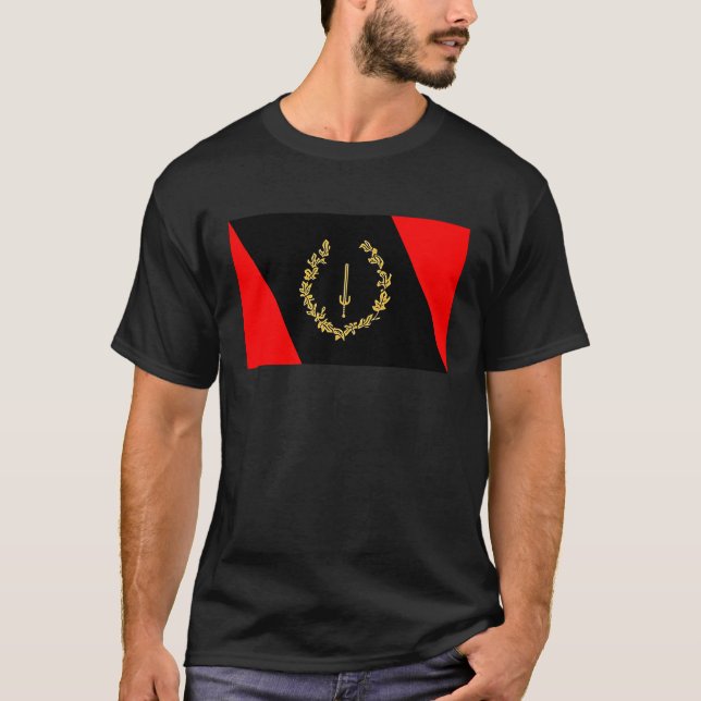 Black American Heritage Flag T-Shirt (Front)