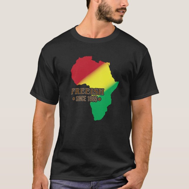 Black American History June Freeish 1865 African T-Shirt (Front)