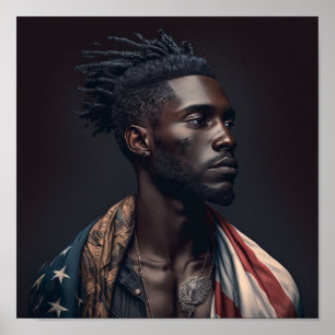 'Black American Male' Poster