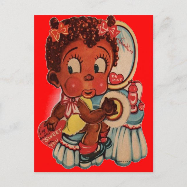 BLACK AMERICAN POSTCARDS - VALENTINES DAY GIFTS (Front)