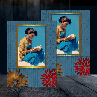 Black American Retro Beauty Decoupage 3 Tissue Paper