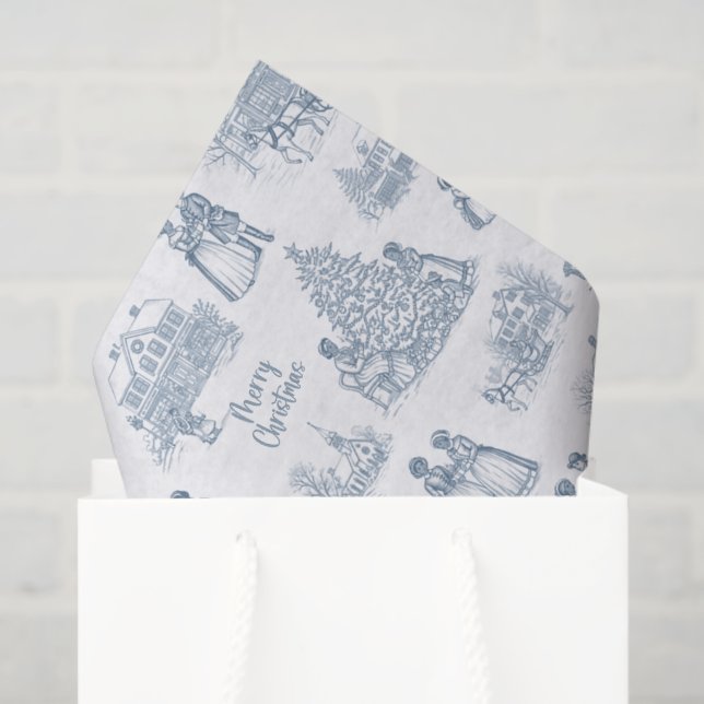 Black American Toile Tissue Paper, Afrocentric  Tissue Paper (Gift Bag)