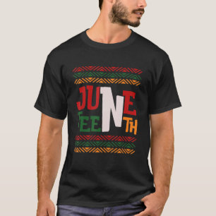 Black Americans Black History Afro American Junete T-Shirt