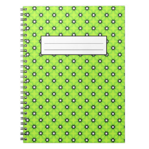 Black an White Stars Notebook