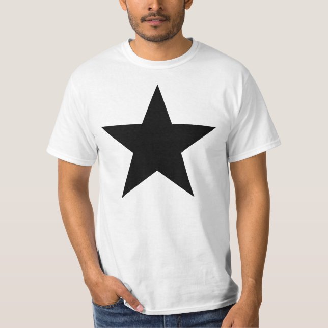 Black Anarchy Star (classic) T-Shirt (Front)