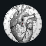 Black Anatomical Heart Dartboard<br><div class="desc">AnatomyPhysiology.</div>