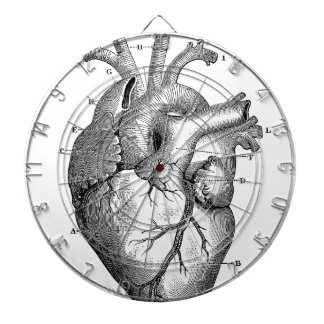 Black Anatomical Heart Dartboard
