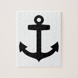 Black anchor jigsaw puzzle