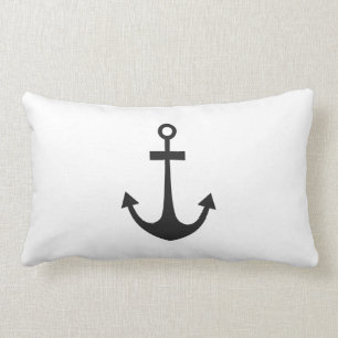 Black Anchor Lumbar Cushion