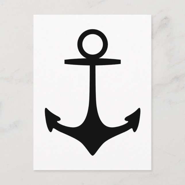 Black Anchor Postcard (Front)