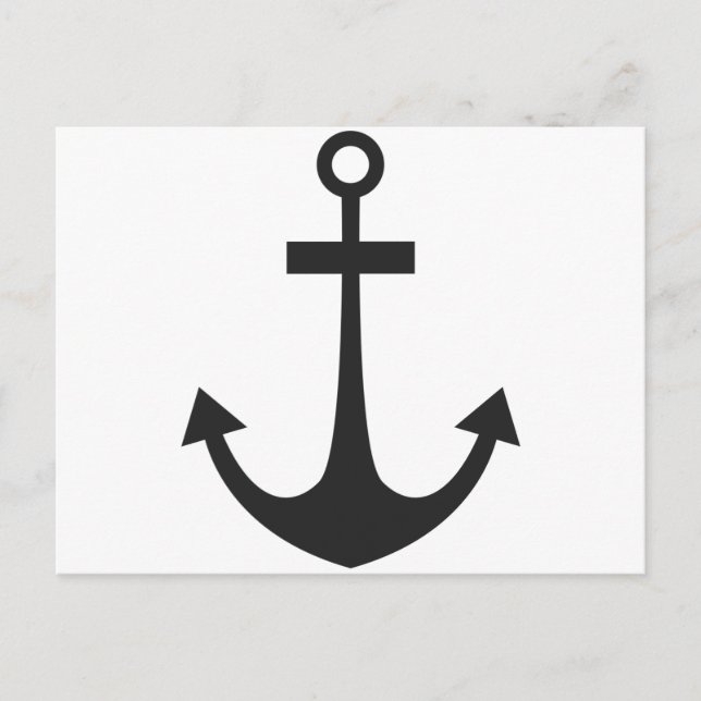Black Anchor Postcard (Front)