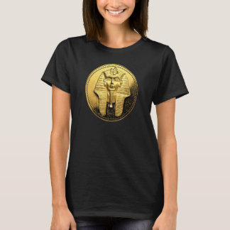 Black Ancient Egyptian Golden Pharoah Coin King Tu T-Shirt