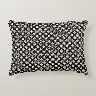 Black and Beige Accent Pillow