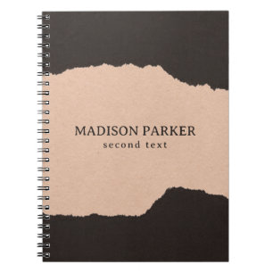Black and Beige Paper  Notebook