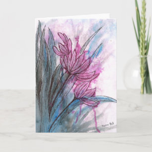 Black and Blue 1 Greeting Card