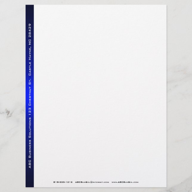 Black and Blue Business Letterhead (Front)