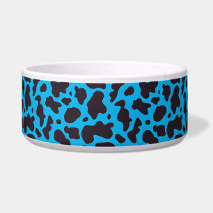 Black and blue Cow Pattern Print