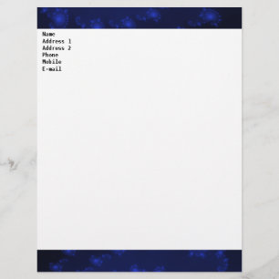 Black and Blue Customisable Letterhead
