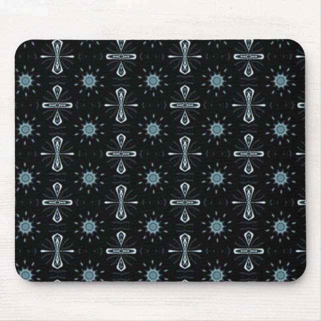 Black and blue delight mouse mat (Front)