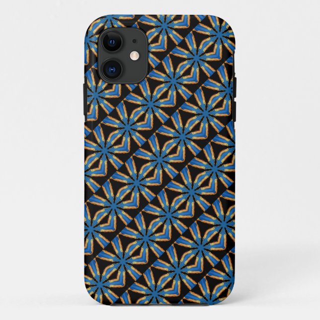 black and blue diagonal case (Back)