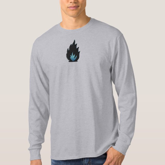 Black and Blue Flame T-Shirt (Front)
