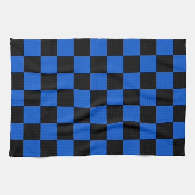 Black and blue - Italian football club - Inter Tea Towel (Horizontal)