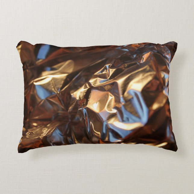 Black and blue leather jacket decorative cushion (Front)