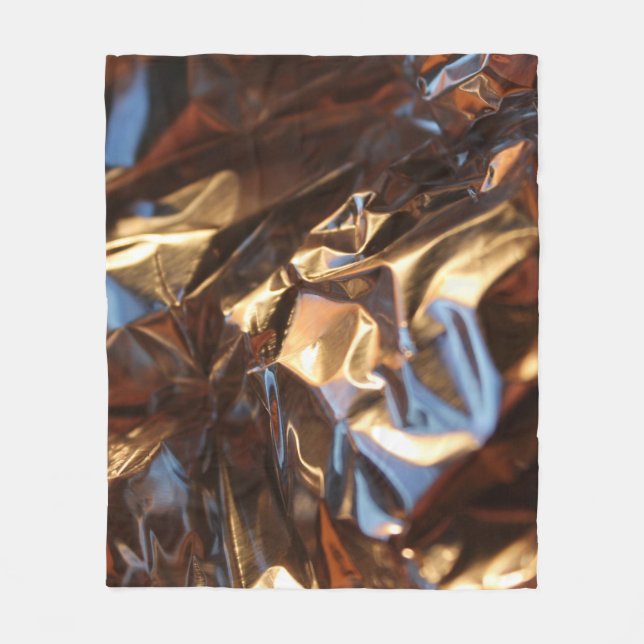 Black and blue leather jacket fleece blanket (Front)