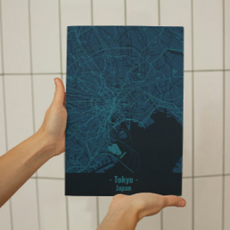 Black and Blue Minimalist Tokyo City Poster