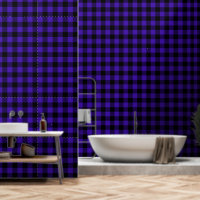 Black and Blue Plaid Wallpaper