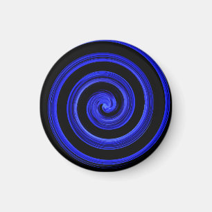 Black and blue spiral magnet