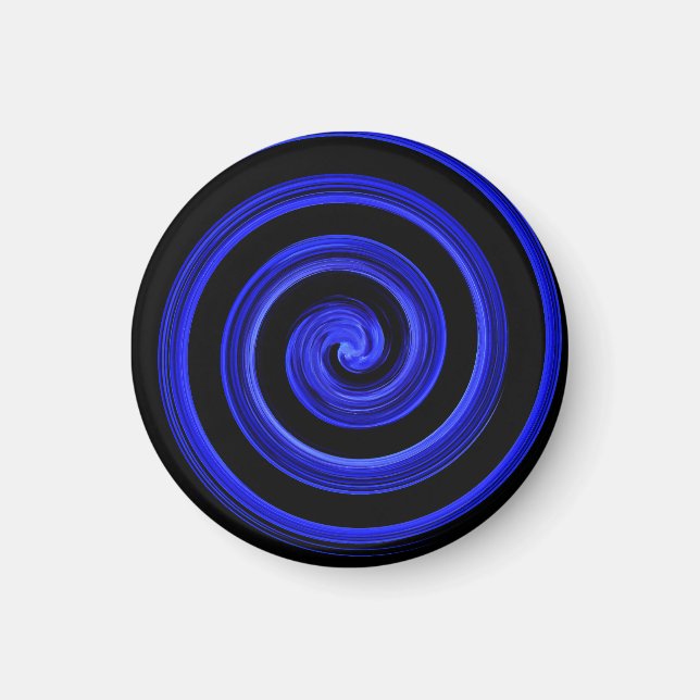 Black and blue spiral magnet (Front)