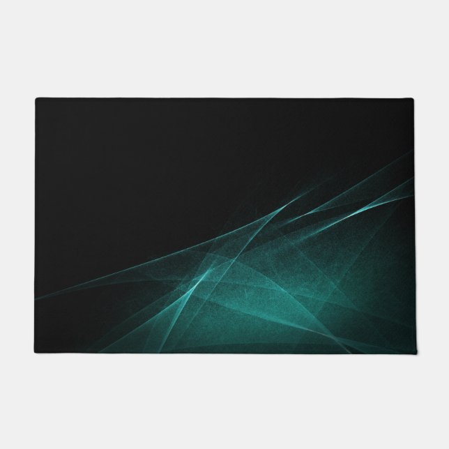 Black and blue Visual Colour Doormat (Front)
