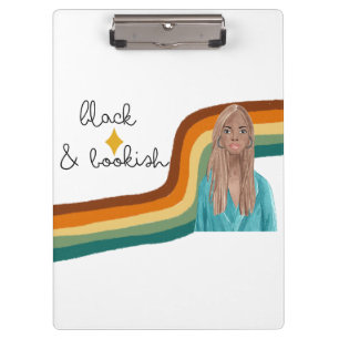 Black and Bookish Retro Coffee Mug Button Clipboard