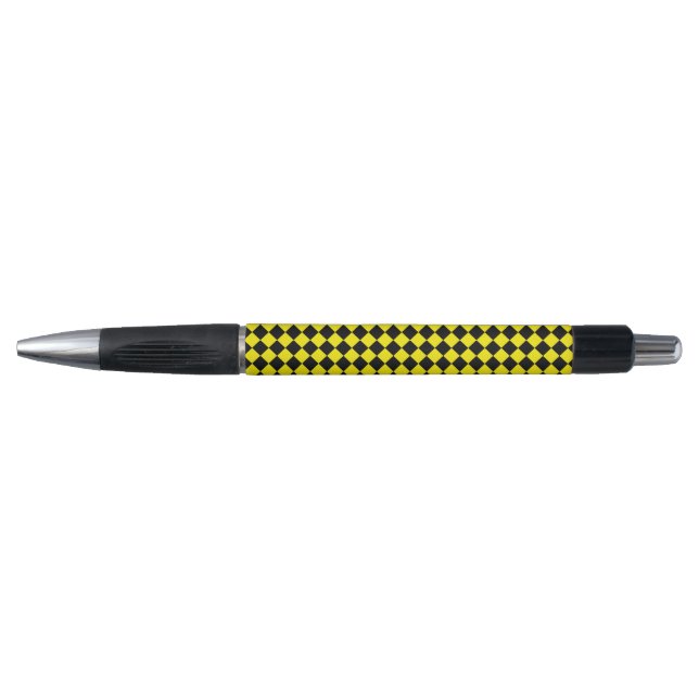 Black and Bright Yellow Chevron Pattern Classic (Front)