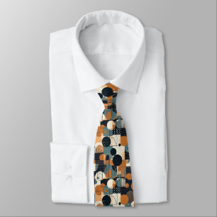 Black And Brown Abstract  Tie