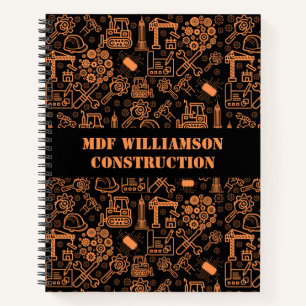 black and brown Architectural Blueprint Engineer Notebook