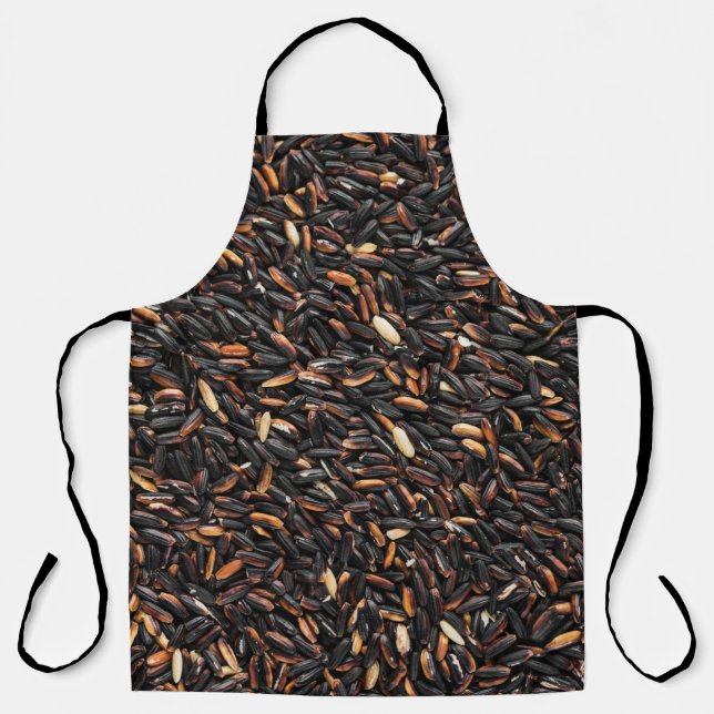 Black and brown bean lot apron (Front)