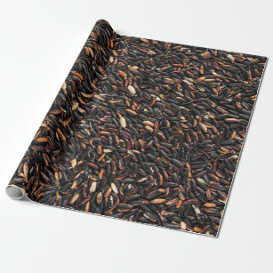 Black and brown bean lot wrapping paper