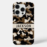 Black and Brown Camouflage Personalised